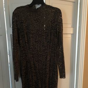 Green lace dress